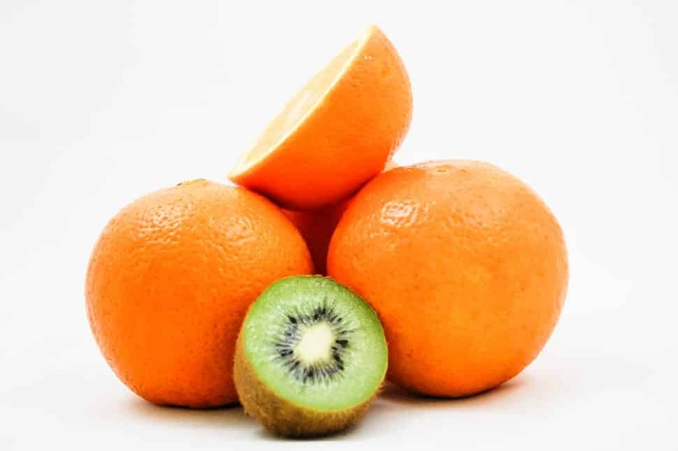 Citrus fruits and kiwi